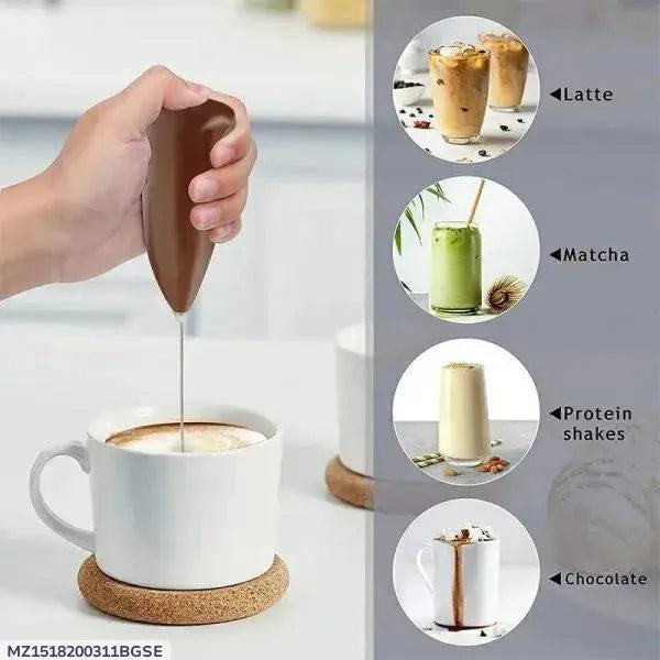 Multi-Use Electric Coffee Beater ABS Plastic Multicolor.