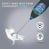 Multi-Use Electric Coffee Beater ABS Plastic Multicolor.