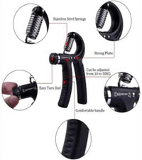 Adjustable Spring Hand Gripper Blue Black 60kg.
