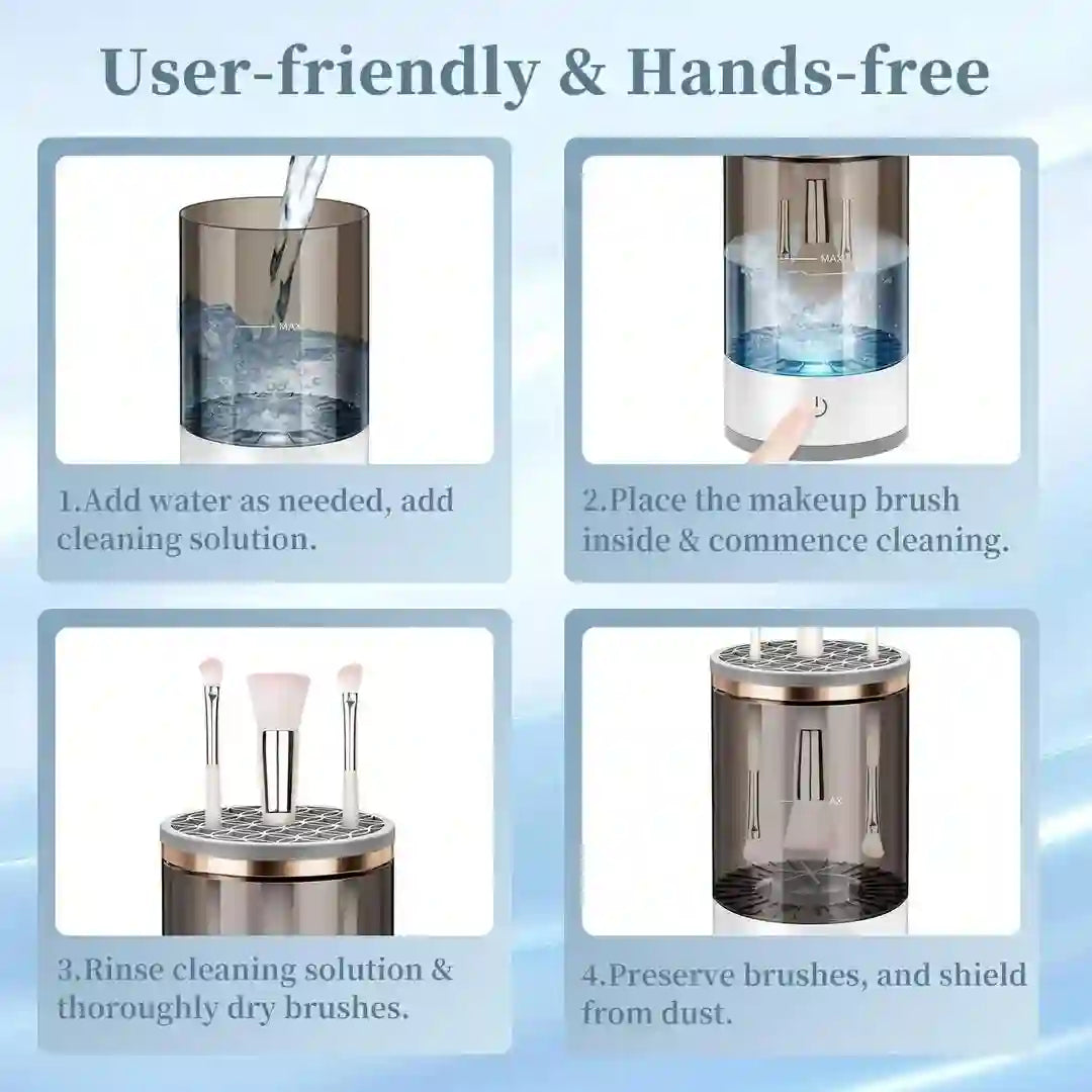 Reusable Makeup Brush Cleaner No-Leak Eco-Friendly.
