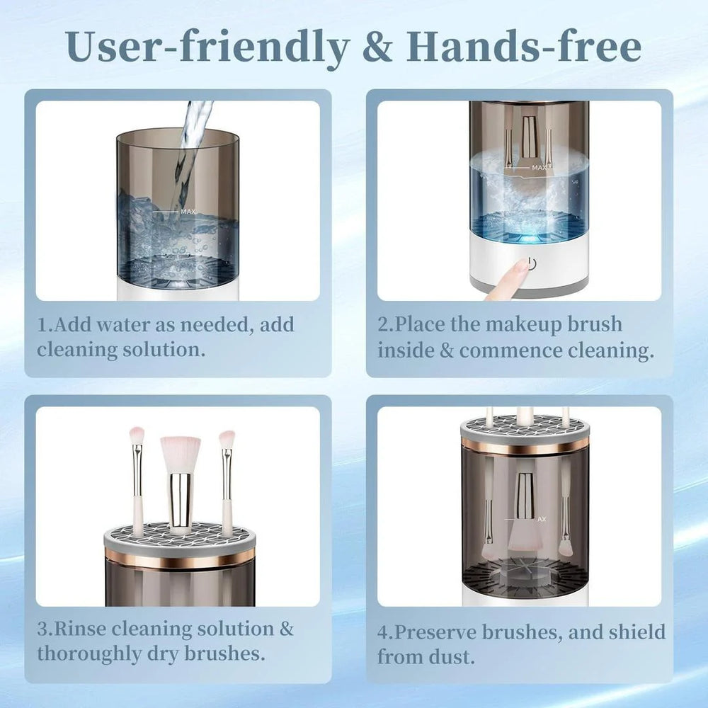 Reusable Makeup Brush Cleaner No-Leak Eco-Friendly.