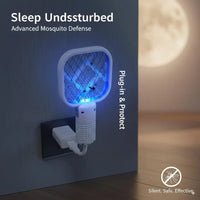 Electric Mosquito Killer Lamp Silent Safe Plug-in Black.