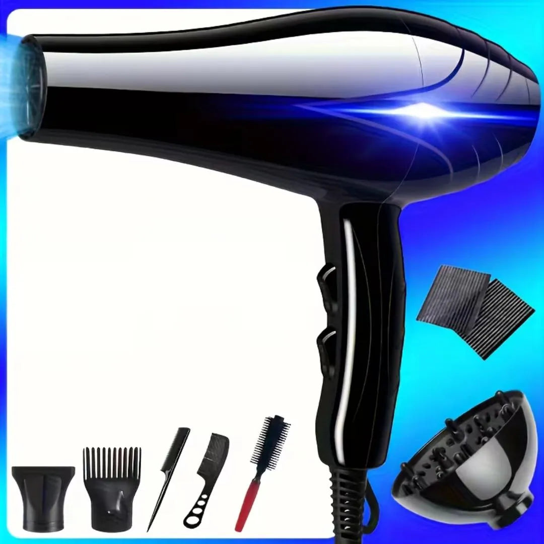 Premium Hair Dryer Black Fast Drying Salon Quality.