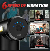 Mini Massager Gun Black USB Rechargeable