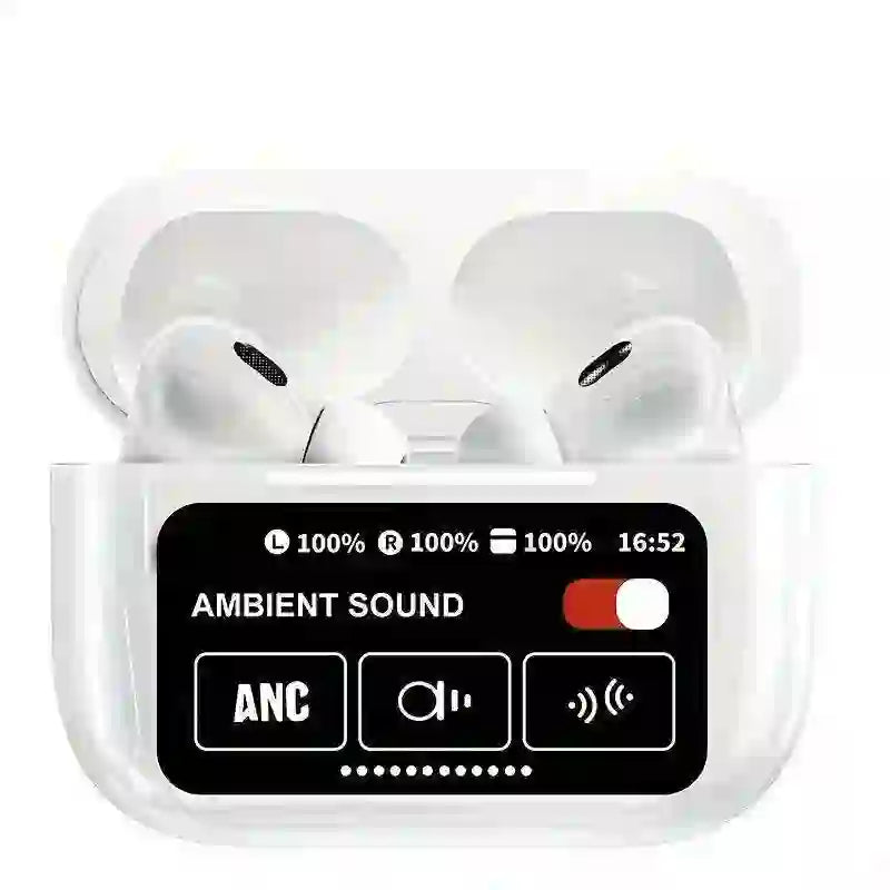 Wireless Bluetooth 5.2 Earbuds White Touch Screen Fast Charge