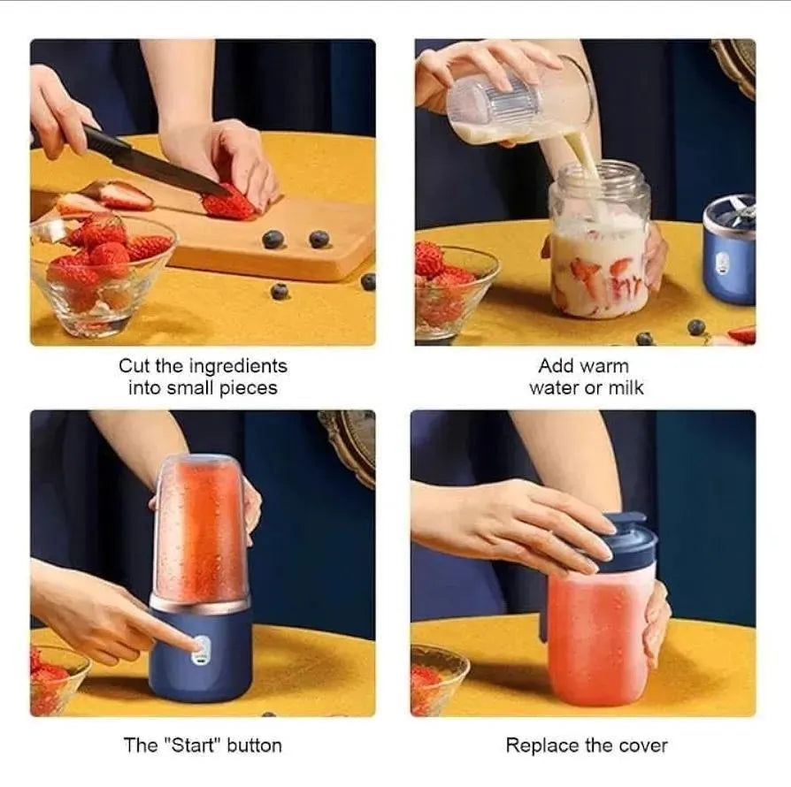Portable Rechargeable Juicer Blender for Home & Office.