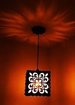 Warm Floral Ceiling Lamp for Bedroom Living Room.