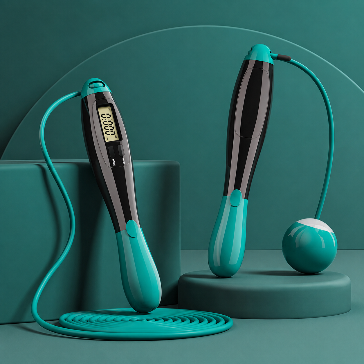 Electronic Timing Jump Rope for Women Fitness Training.