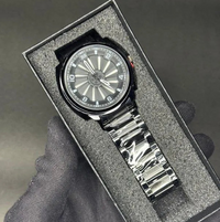 Men's Stainless Steel Chain Strap Analogue Watch White Red Green.