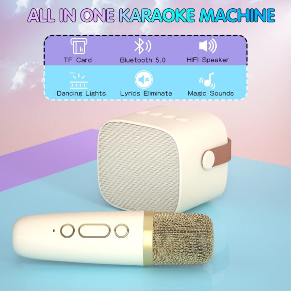 Mini Karaoke Machine with wireless microphone - Image 4