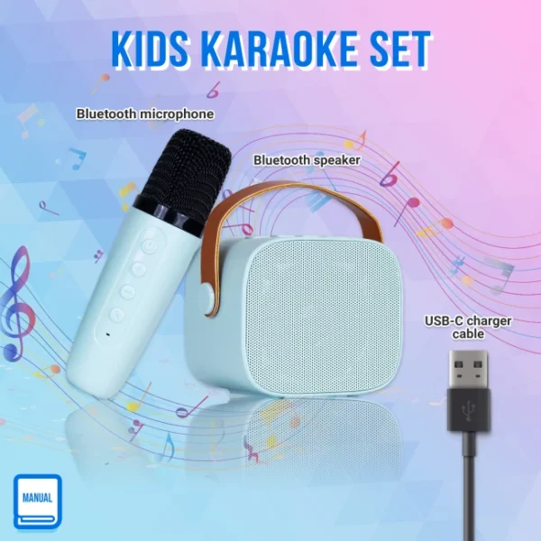 Mini Karaoke Machine with wireless microphone - Image 3